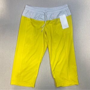 Lululemon Women’s Step Lively Crop Pants - Yellow/White
